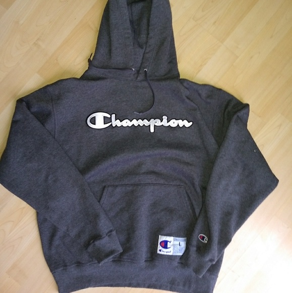 Vintage Other - SOLD💥Champion Script Spell Out Hoodie